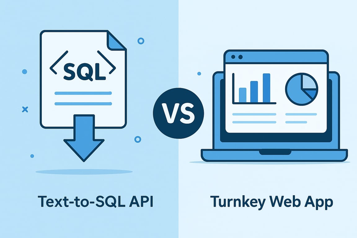 Text-to-SQL API vs. Turnkey Web App: Which Solution Fits Your Business Intelligence Needs?
